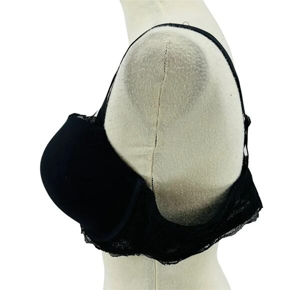 Torrid Black Smooth Cup Push Up Demi Bra 40C - Picture 4 of 9